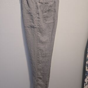 Cynthia Rowley Light Gray LINEN Chinos